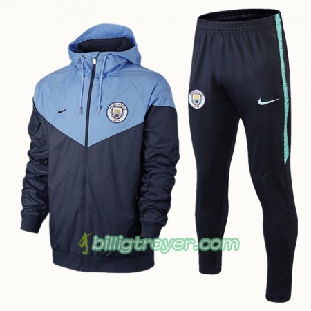 Manchester City Trenings Windrunner Set Blå Svart 2018/19